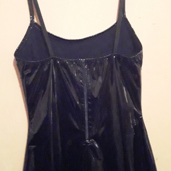 Pleather black mini dress - Picture 6 of 8